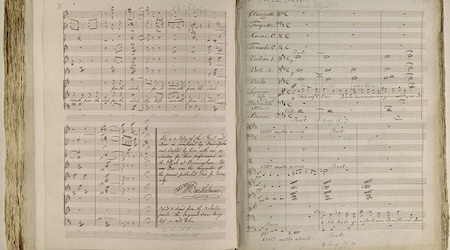 450px manuscript of mendelssohns oratorio elijah